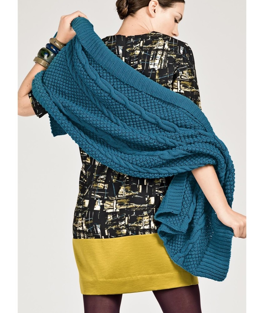 Patron tricot Étole à torsades - Bergère de France