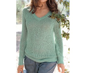 Patron tricot Pull ajouré - Bergère de France