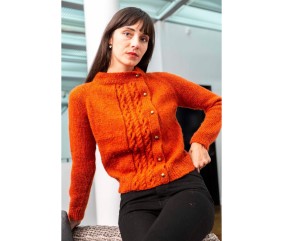 Patron tricot Gilet top down - Bergère de France