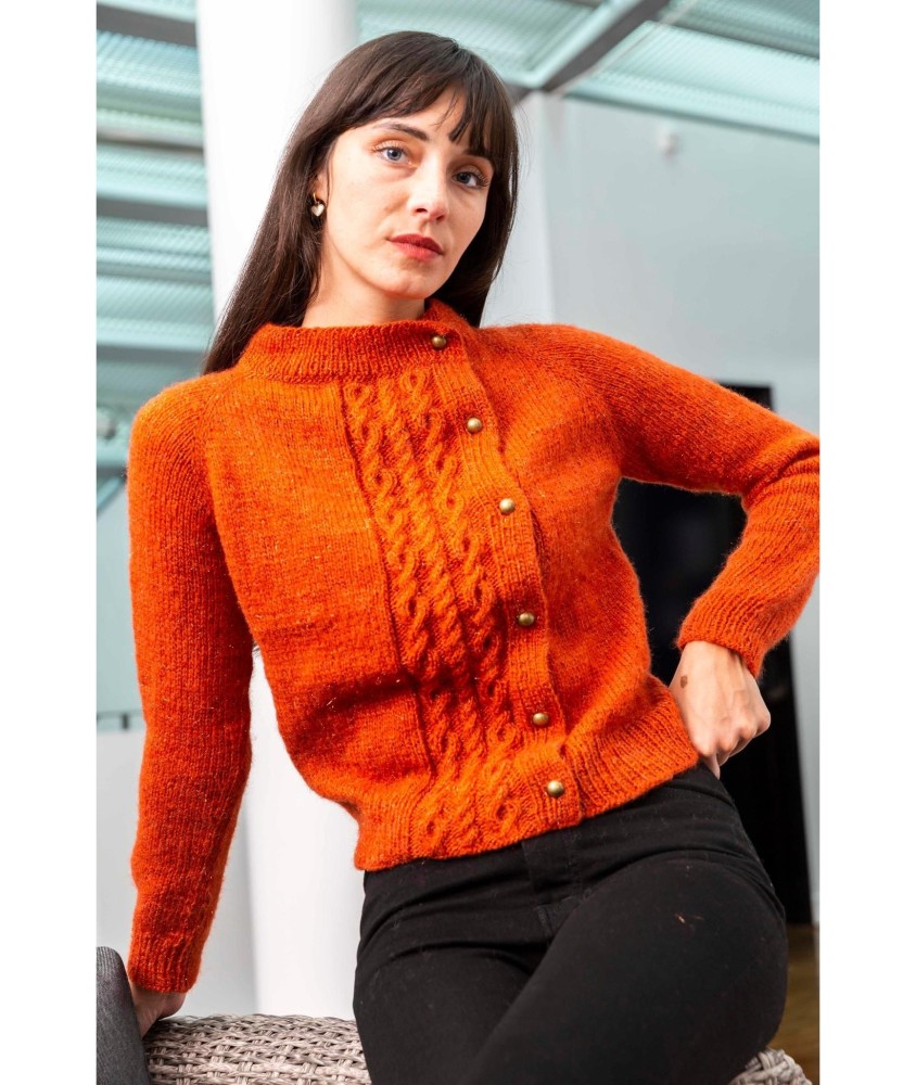 Patron tricot Gilet top down - Bergère de France