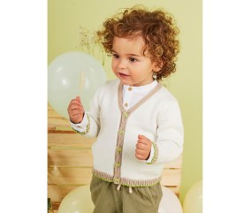 Patron tricot Gilet jersey col V - Bergère de France