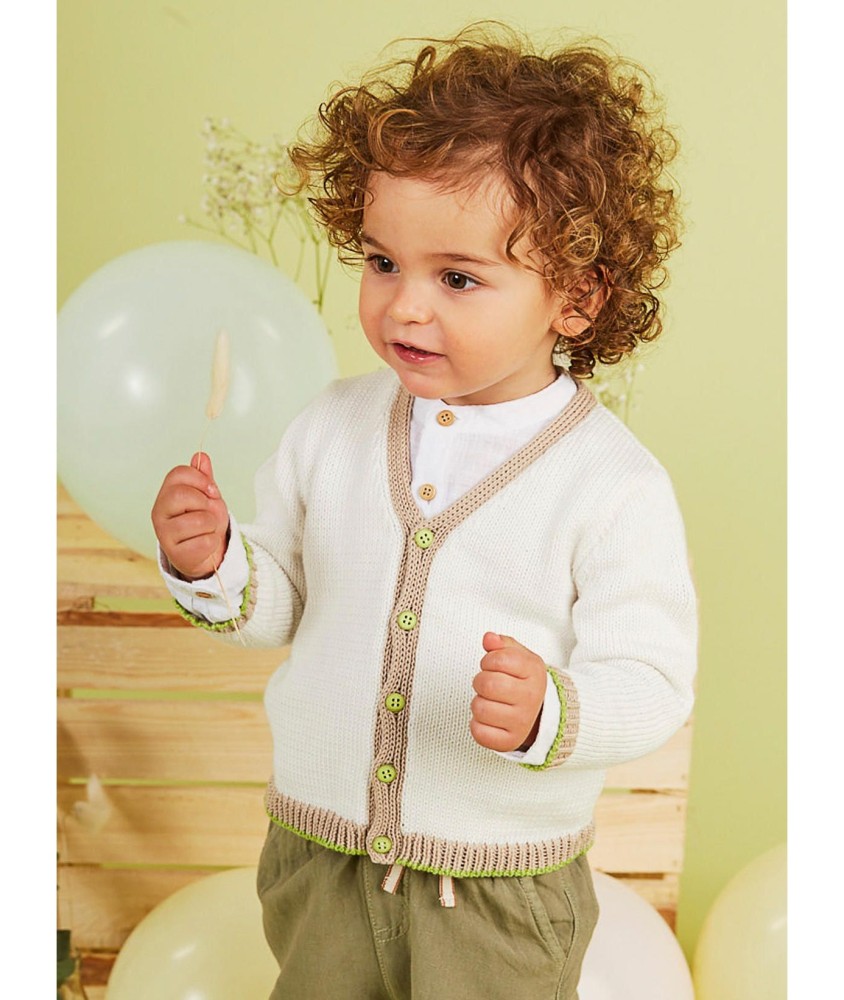 Patron tricot Gilet jersey col V - Bergère de France