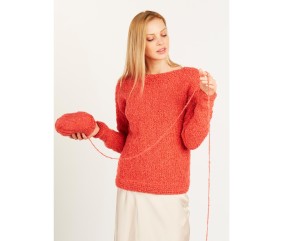 Patron tricot Gros pull col bateau - Bergère de France