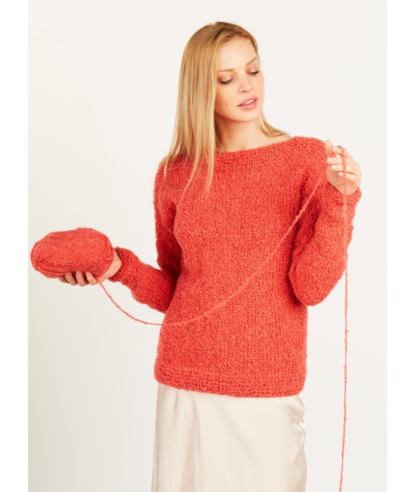 Patron tricot Gros pull col bateau - Bergère de France