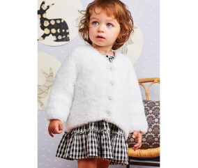 Patron tricot Gilet peluche col V - Bergère de France