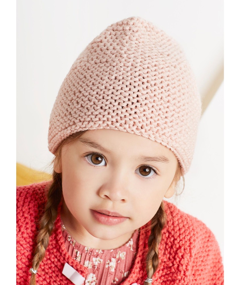 Patron tricot Bonnet point mousse - Bergère de France