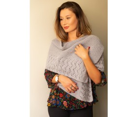 Patron tricot Étole base ajourée - Bergère de France