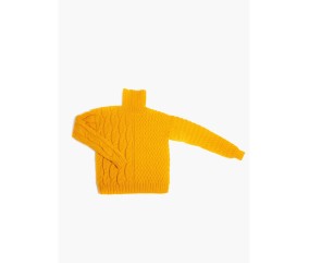Patron tricot gratuit Pull à torsades col roulé