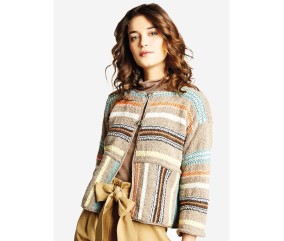 Patron tricot gratuit Veste été manches 3/4