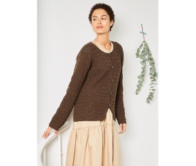 Patron tricot Veste col rond - Bergère de France