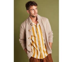 Patron tricot gratuit Gilet jersey col montant