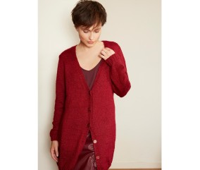 Patron tricot Gilet long et fin - Bergère de France