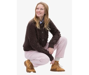Patron tricot gratuit Gilet fantaisie col rond