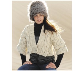 Patron tricot Gilet kimono Alison - Bergère de France