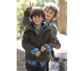 Patron tricot gratuit Veste col polo Hadrien
