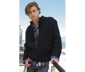 Patron tricot Blouson zippé Serge - Bergère de France