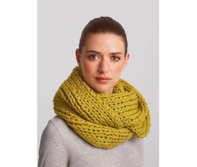 Patron tricot Snood grosses côtes - Bergère de France