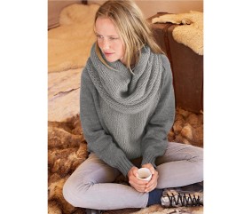Patron tricot Grand snood Pakita - Bergère de France