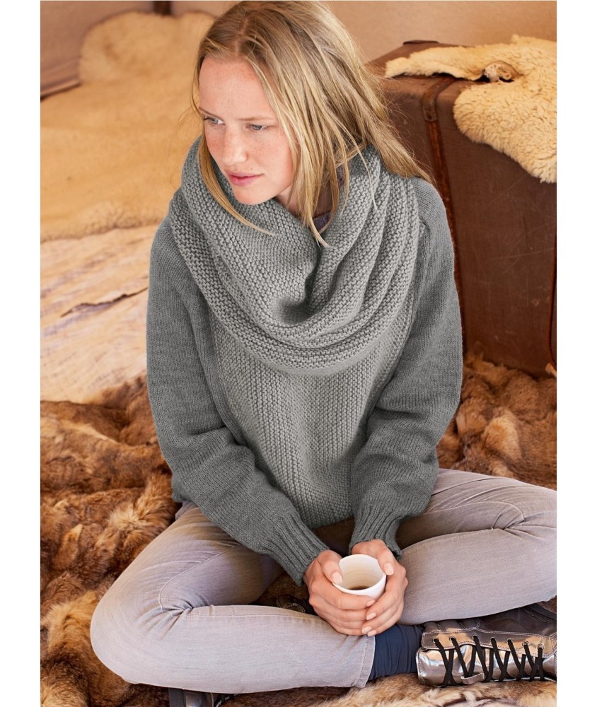 Patron tricot Grand snood Pakita - Bergère de France