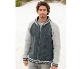 Patron tricot Blouson zippé Robin - Bergère de France