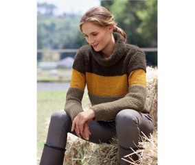 Patron tricot Pull court Lili - Bergère de France
