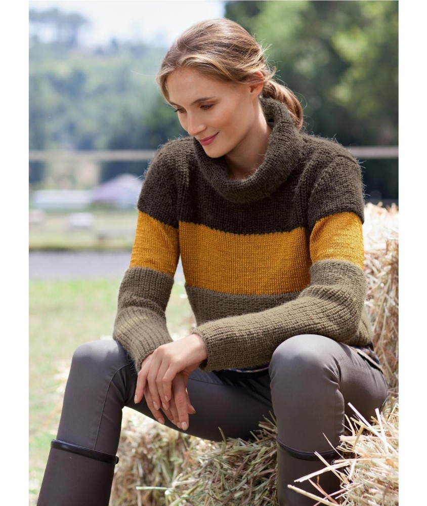 Patron tricot Pull court Lili - Bergère de France