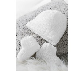 Patron tricot gratuit Bonnet et chaussons Coumba