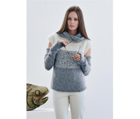 Patron crochet gratuit Col et mitaines Eulalie