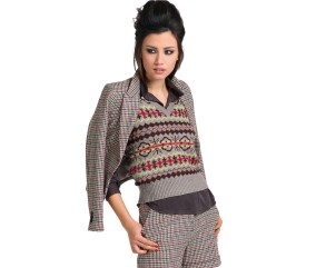 Patron tricot gratuit Débardeur jacquard Colyne