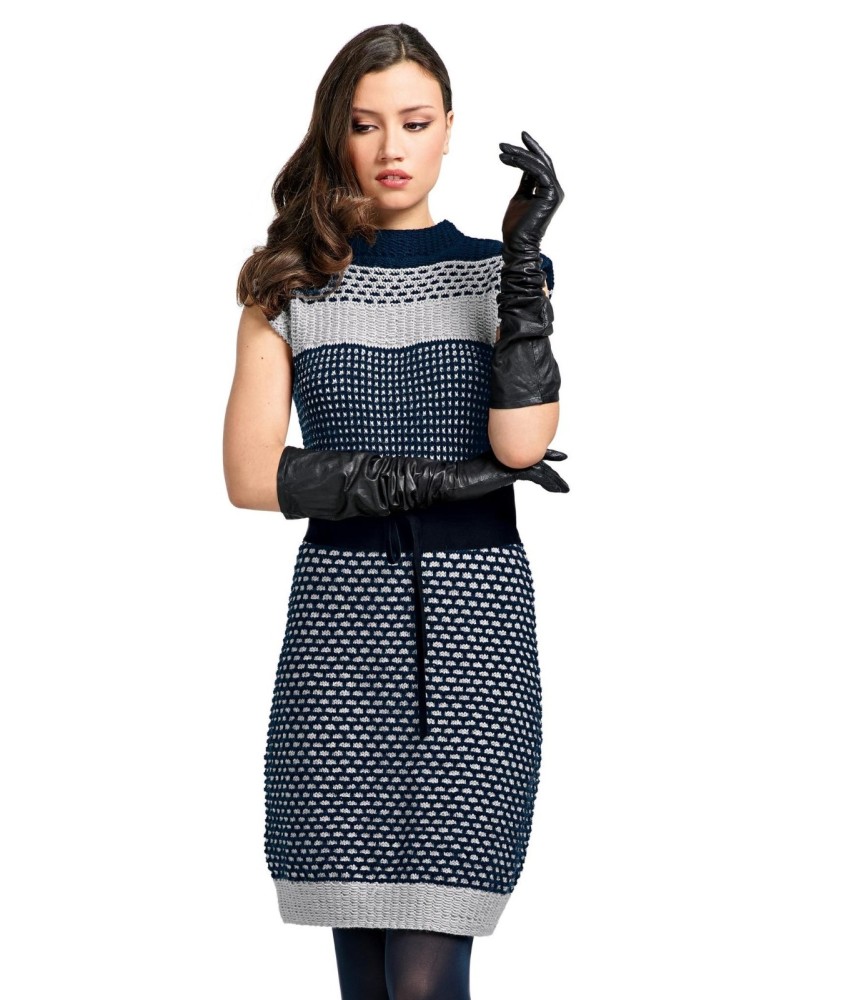 Patron tricot gratuit Robe sans manches Inez