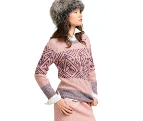 Patron tricot Pull jacquard Aicha - Bergère de France
