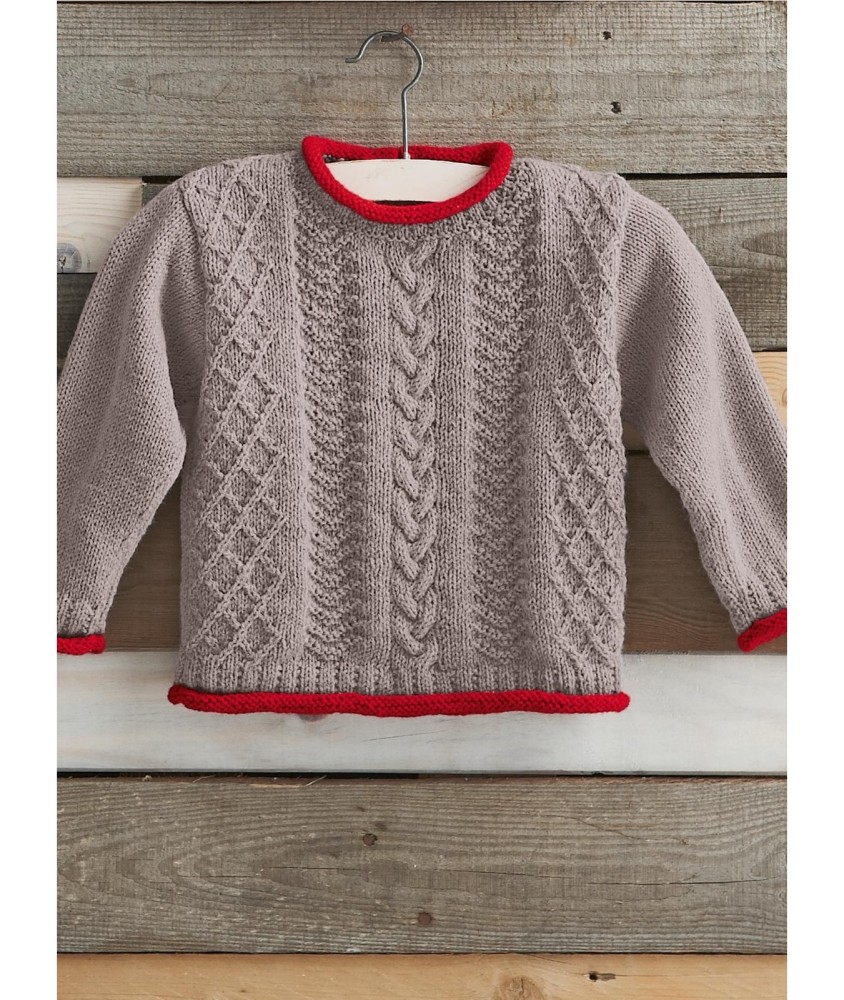 Patron tricot Pull à torsades Cody - Bergère de France