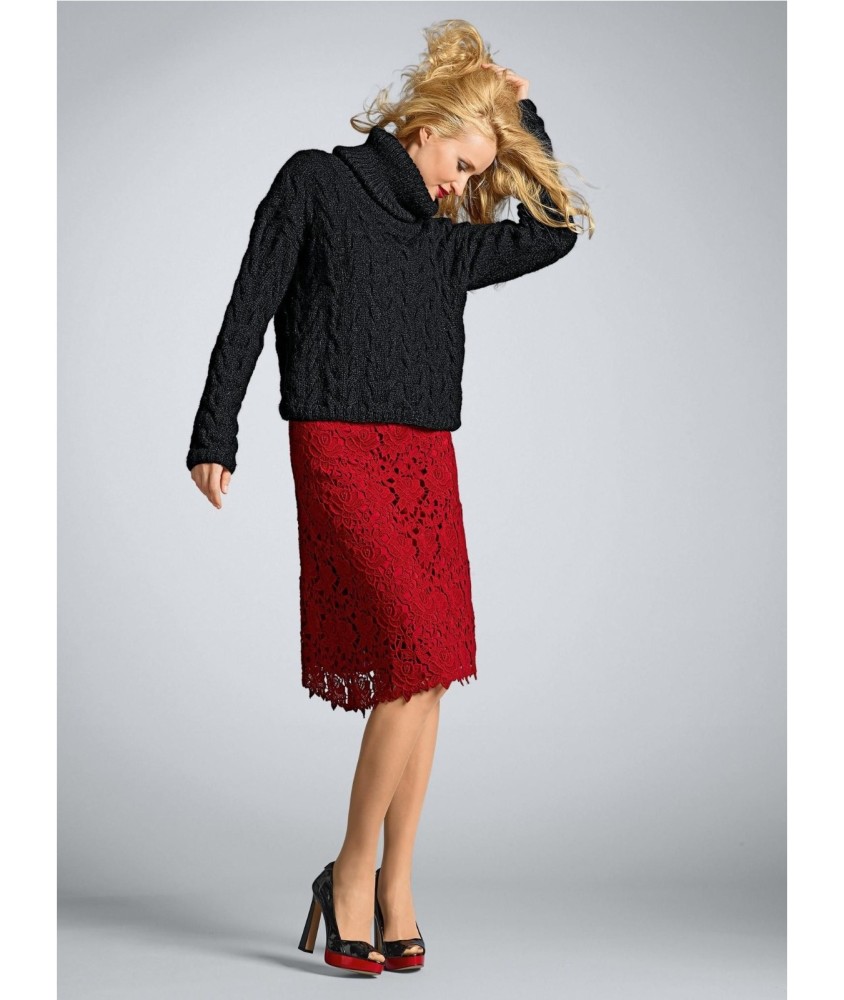 Patron tricot Pull col roulé Pome - Bergère de France