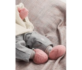 Patron crochet gratuit Chaussons et moufles Claudie