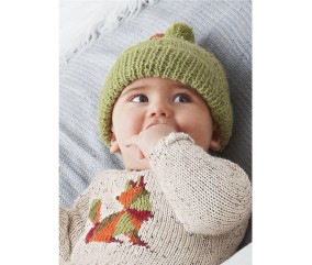 Patron gratuit Bonnet et chaussons (version verte) Clebert