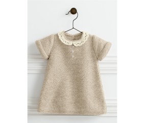 Patron crochet gratuit Robe col dentelle Jorane