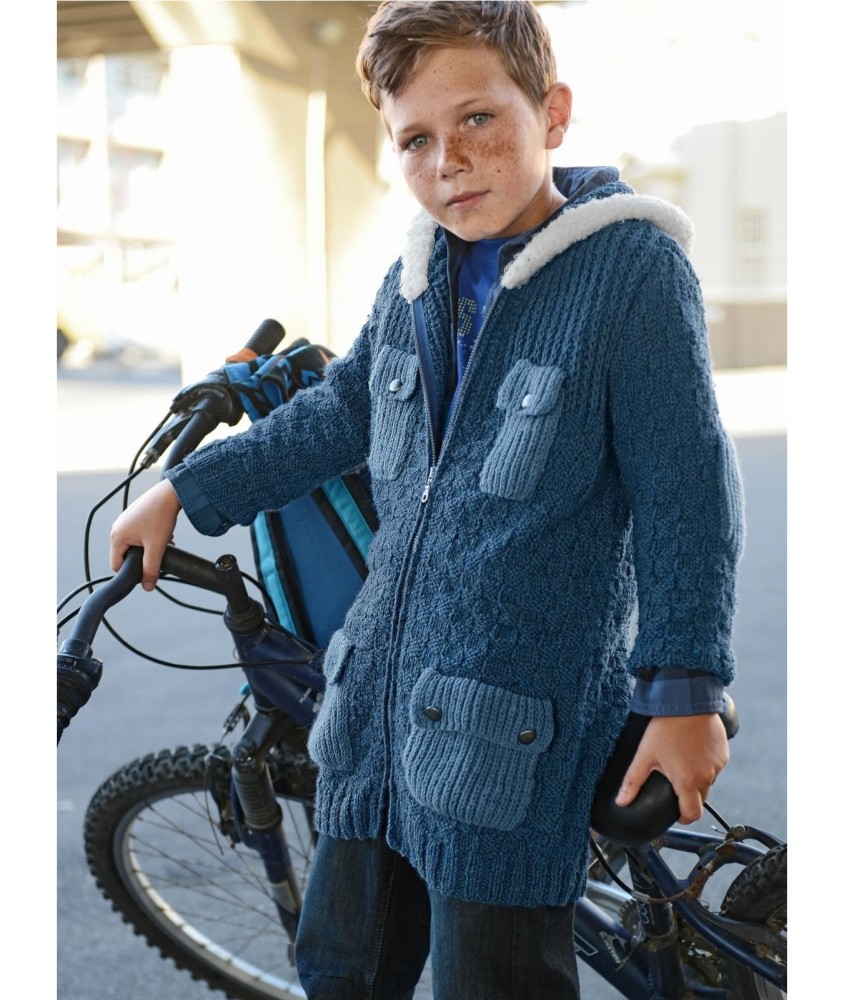 Patron tricot Manteau Ciaran - Bergère de France