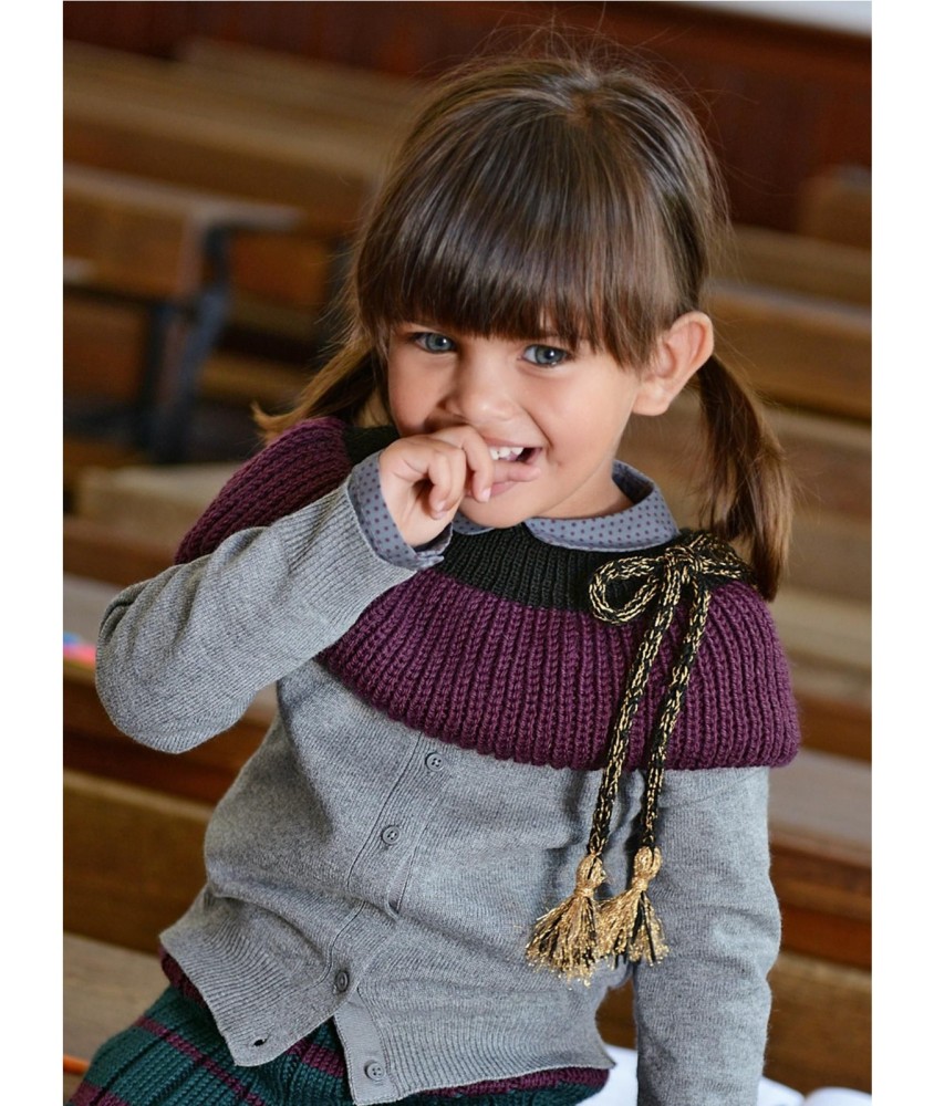 Patron tricot Cape et moufles Inel - Bergère de France