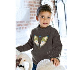 Patron tricot Pull jacquard Ishak - Bergère de France