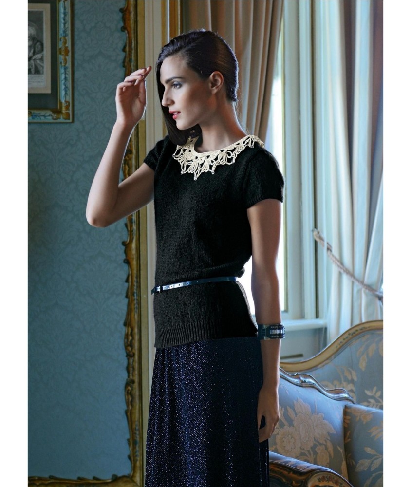 Patron crochet gratuit Pull manches courtes Chifa