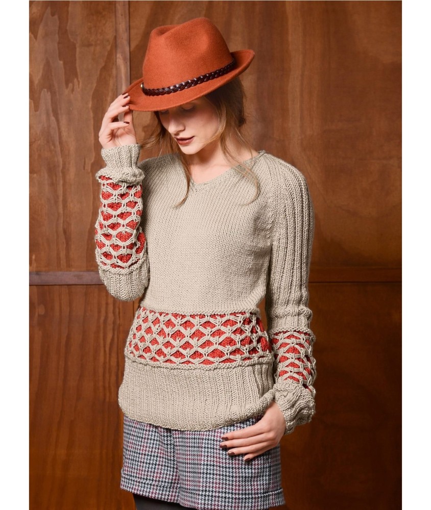 Patron tricot Pull Mareva - Bergère de France