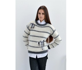Patron tricot Pull col rond Gloria - Bergère de France