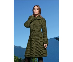 Patron tricot Manteau Margotte - Bergère de France