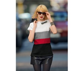 Patron tricot gratuit Pull manches courtes Cheim