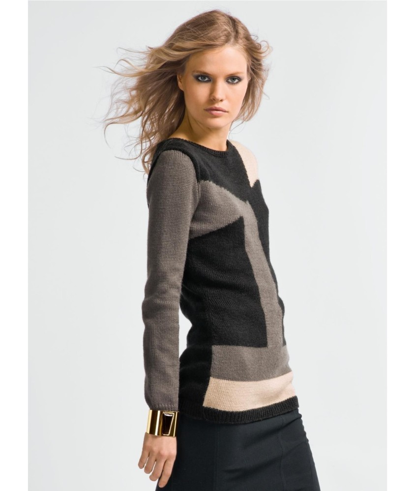 Patron tricot Pull jacquard Ilma - Bergère de France