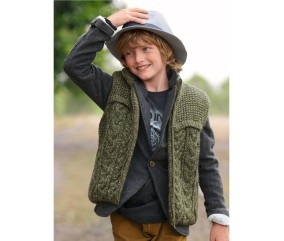 Patron tricot Gilet doublé Julien - Bergère de France