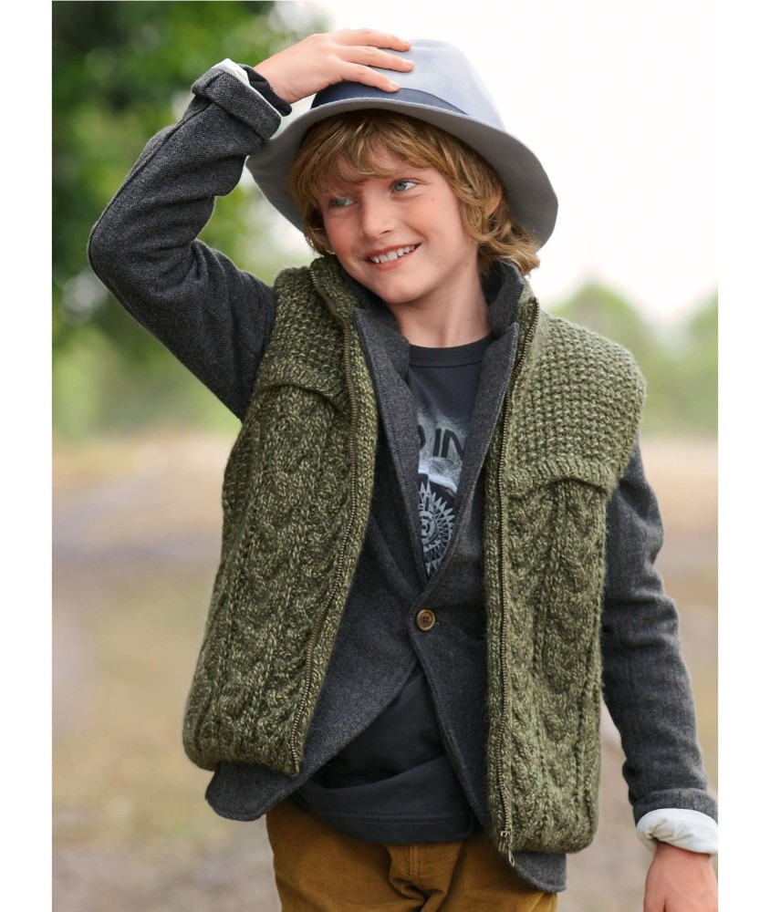 Patron tricot Gilet doublé Julien - Bergère de France