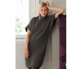 Patron tricot Robe col roulé Imma - Bergère de France
