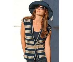 Patron crochet gratuit Gilet sans manches Cellia