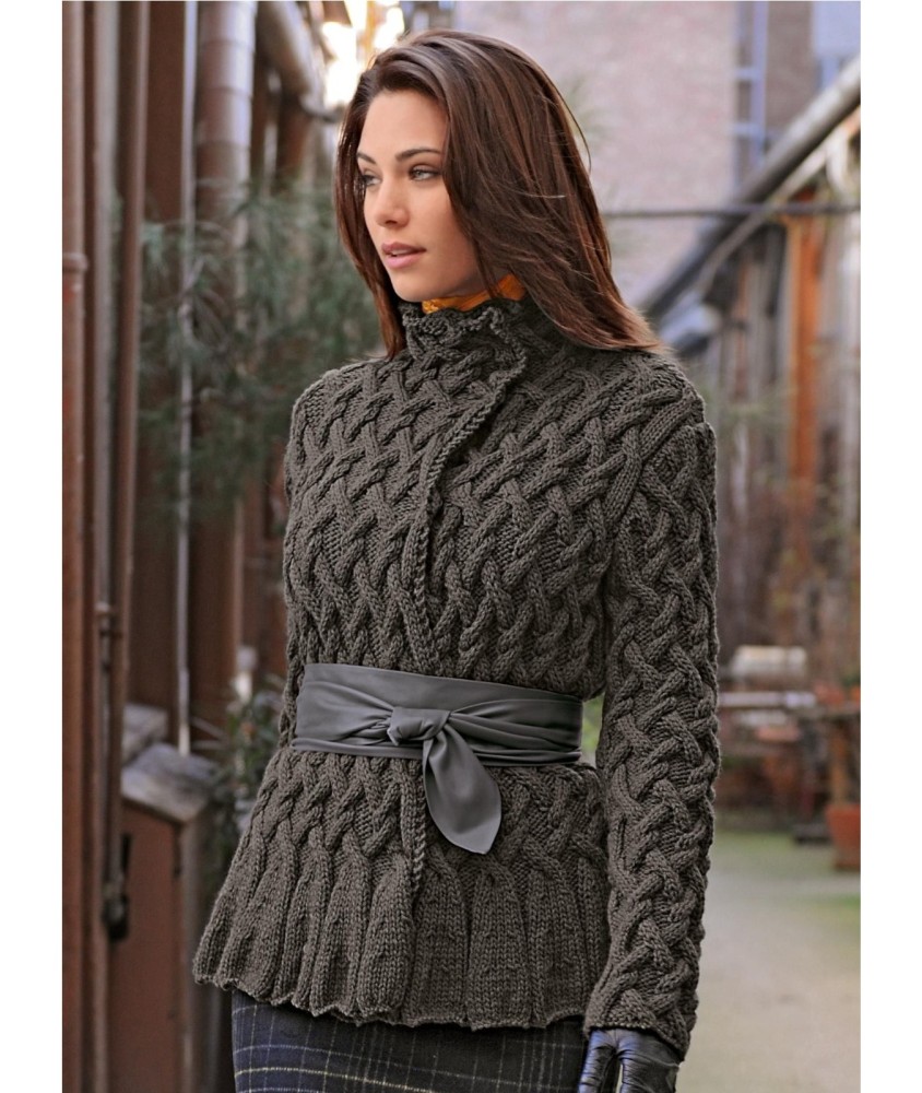 Patron tricot Veste Maud - Bergère de France